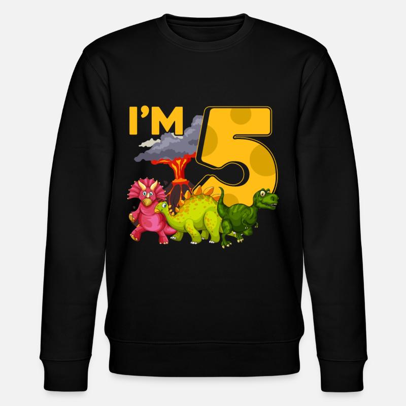 5 Dinos d’anniversaire - Sweat bio CHANGER Stanley/Stella Unisexe - noir
