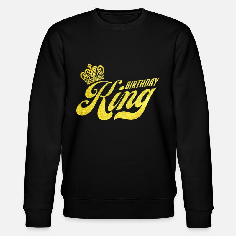 Brithday King - Stanley/Stella Unisex Bio-Sweatshirt CHANGER  - Schwarz