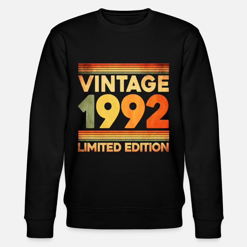 Millésime 1992 Edition Limitée - Sweat bio CHANGER Stanley/Stella Unisexe - noir