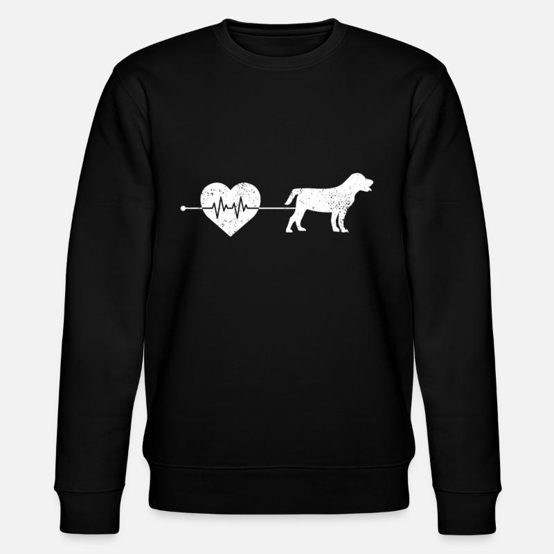 Battements de cœur de chien - Sweat bio CHANGER Stanley/Stella Unisexe - noir