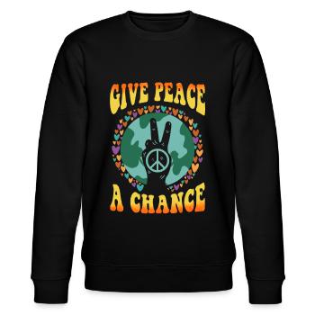 T-shirt hippie Mouvement pour la paix Woodstock Boho Groove - Sweat bio CHANGER Stanley/Stella Unisexe - noir - Devant - Nik (191cm) & Marisol (170cm)