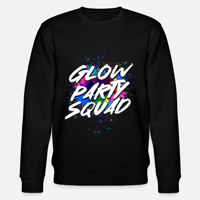 Glow Party Squad - Stanley/Stella Unisex Bio-Sweatshirt CHANGER  - Schwarz
