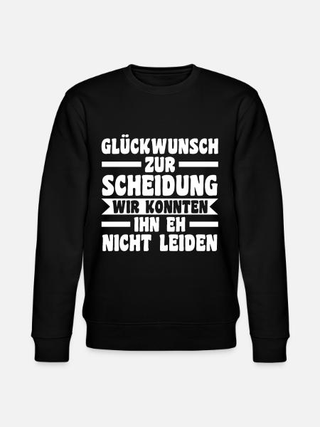 Scheidungsparty Geschieden Scheidung - Stanley/Stella Unisex Bio-Sweatshirt CHANGER  - Schwarz