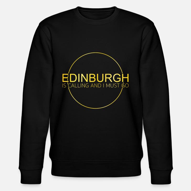 Edinburgh Spruch - Stanley/Stella Unisex Bio-Sweatshirt CHANGER  - Schwarz