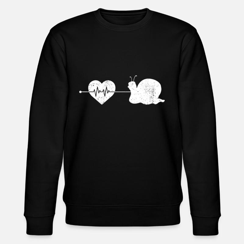 Battement de cœur d’escargot - Sweat bio CHANGER Stanley/Stella Unisexe - noir
