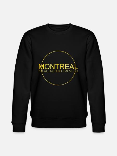 Montreal Saying - Stanley/Stella CHANGER Unisex Organic Sweatshirt - black