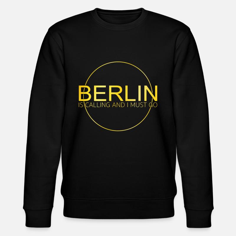 Berlin Spruch - Stanley/Stella Unisex Bio-Sweatshirt CHANGER  - Schwarz