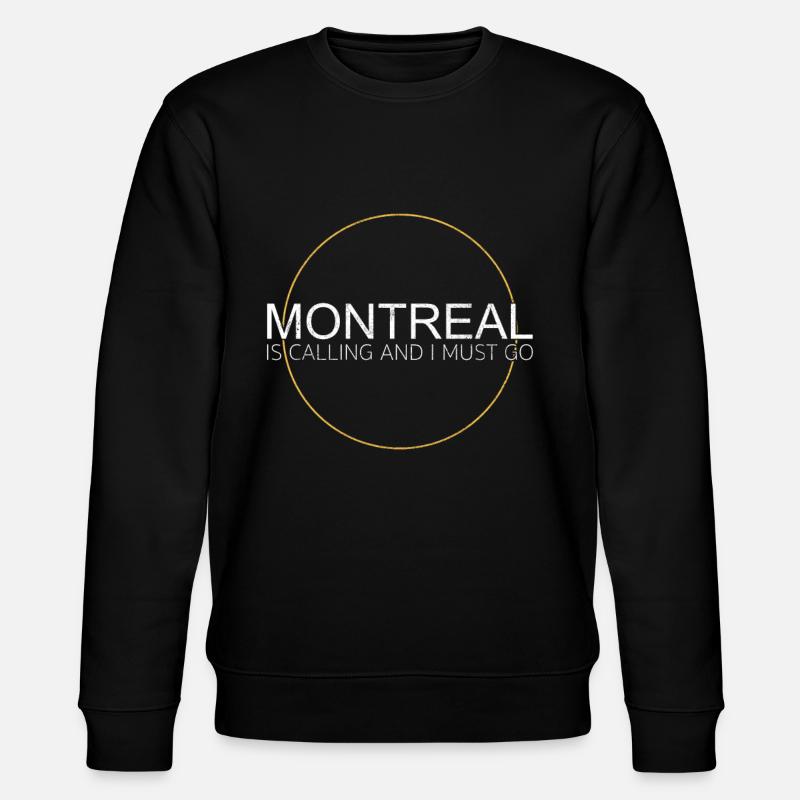 Montreal Spruch - Stanley/Stella Unisex Bio-Sweatshirt CHANGER - Schwarz