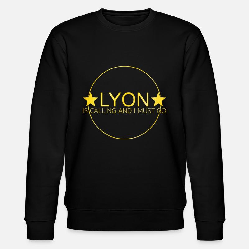 Lyon Spruch - Stanley/Stella Unisex Bio-Sweatshirt CHANGER  - Schwarz