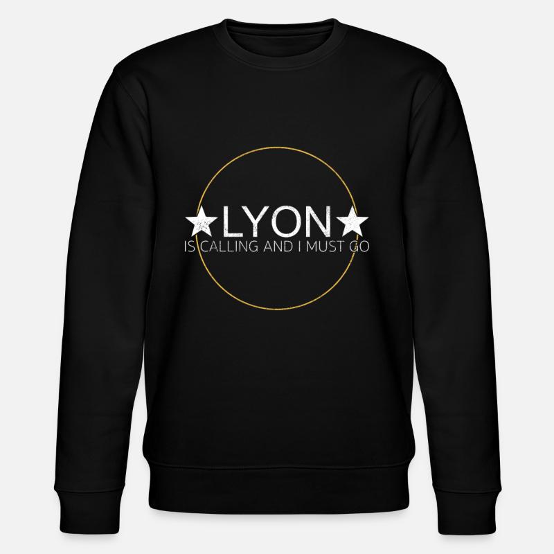 Lyon Spruch - Stanley/Stella Unisex Bio-Sweatshirt CHANGER  - Schwarz