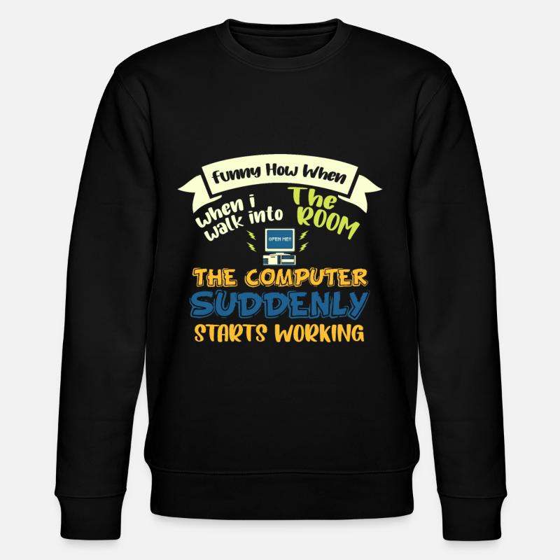 Computerprogrammierer Für Informationstechnologie - Stanley/Stella Unisex Bio-Sweatshirt CHANGER  - Schwarz