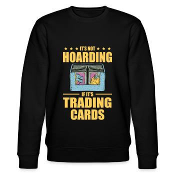 Es Ist Kein Horten, Wenn Es Ein Liebhaber Von - Stanley/Stella Unisex Bio-Sweatshirt CHANGER  - Schwarz - Vorne - Nik (191cm) & Marisol (170cm)