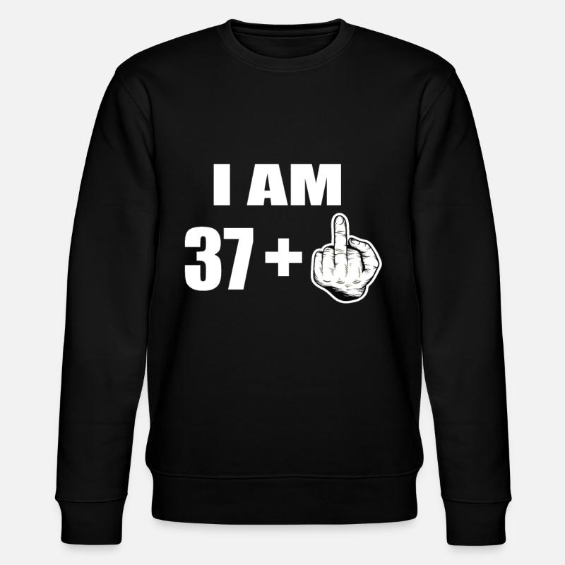 38th birthday - Stanley/Stella CHANGER Unisex Organic Sweatshirt - black