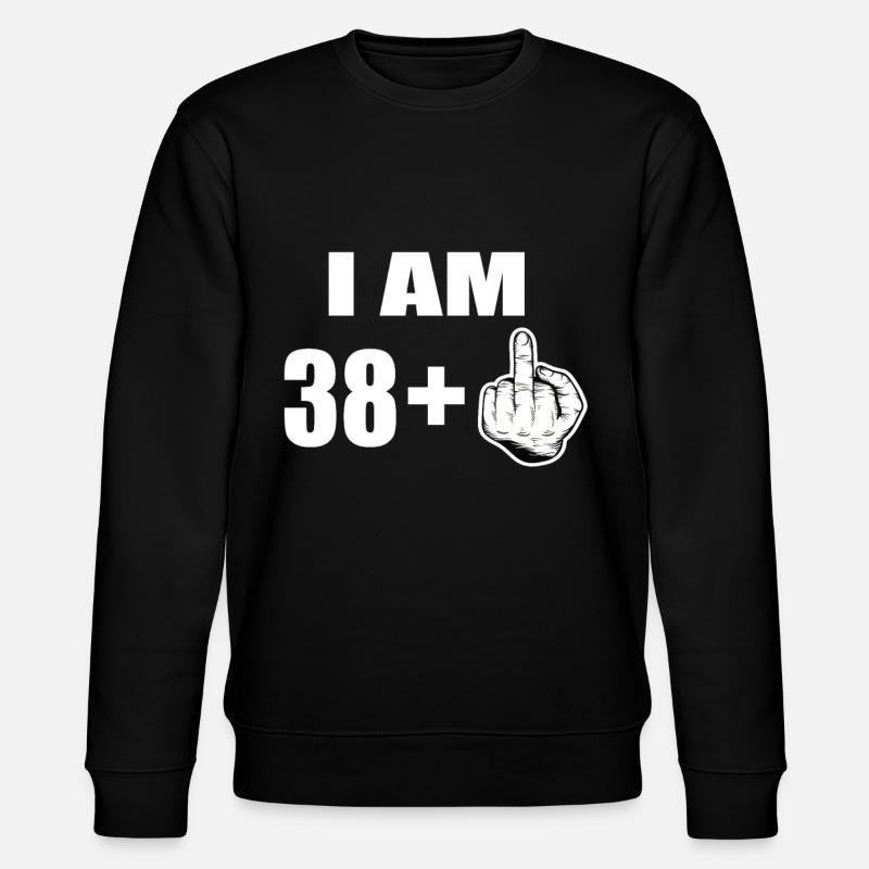 39th birthday - Stanley/Stella CHANGER Unisex Organic Sweatshirt - black