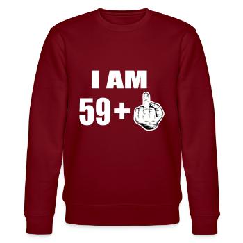 60e anniversaire - Sweat bio CHANGER Stanley/Stella Unisexe - bordeaux - Devant - Nik (191cm) & Marisol (170cm)