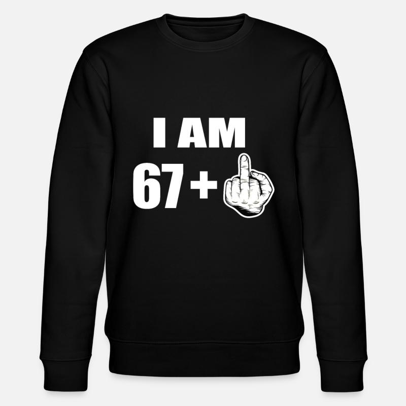 68th birthday - Stanley/Stella CHANGER Unisex Organic Sweatshirt - black
