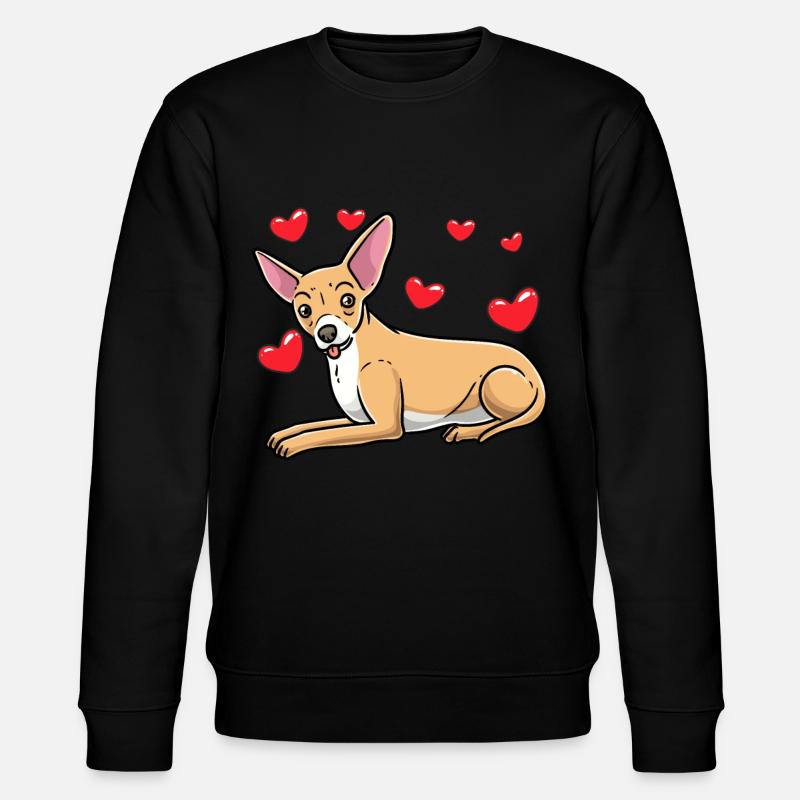 Chiweenie Dog - Stanley/Stella CHANGER Unisex Organic Sweatshirt - black