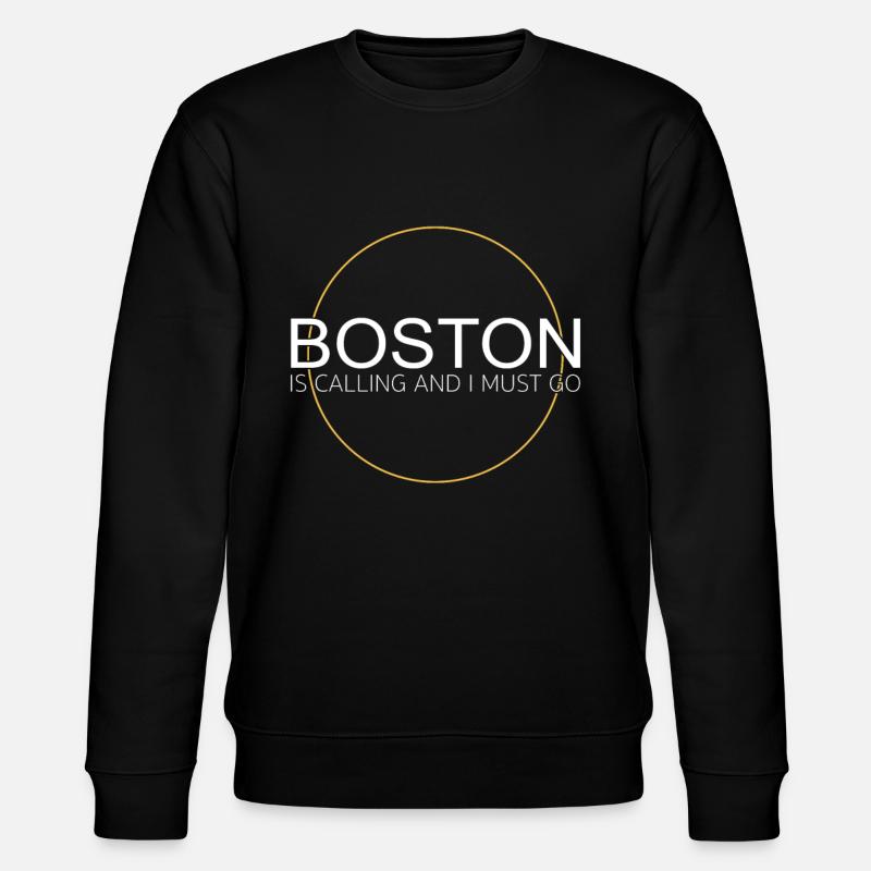 Boston Saying - Stanley/Stella CHANGER Unisex Organic Sweatshirt - black