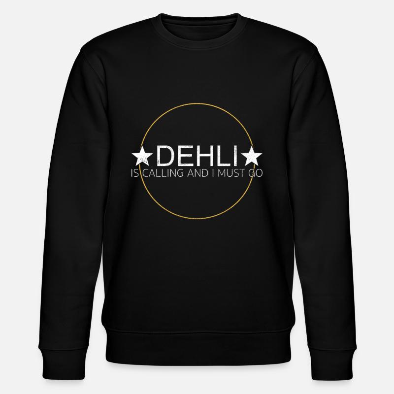 dehli spruch - Stanley/Stella Unisex Bio-Sweatshirt CHANGER  - Schwarz