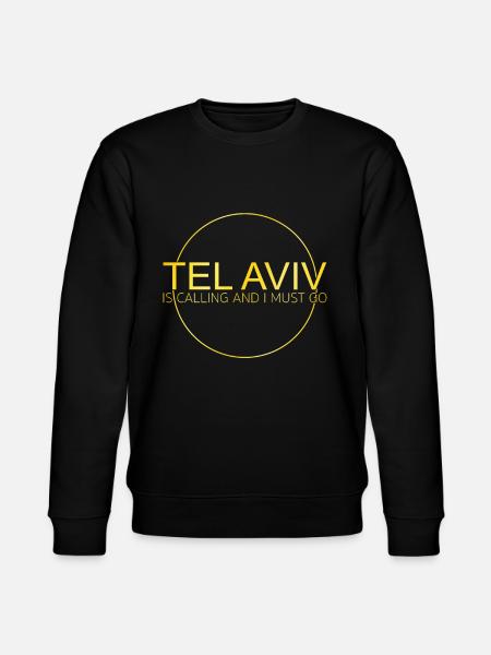 Tel Aviv Quote - Stanley/Stella CHANGER Unisex Organic Sweatshirt - black
