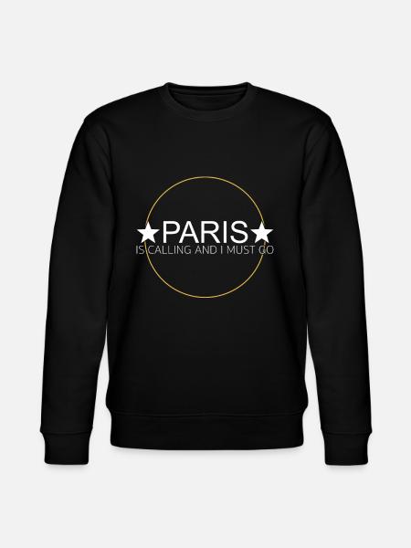 Paris Spruch - Stanley/Stella Unisex Bio-Sweatshirt CHANGER - Schwarz