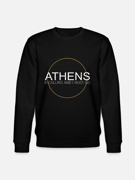 Athens Saying - Stanley/Stella CHANGER Unisex Organic Sweatshirt - black