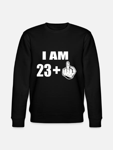 24th birthday - Stanley/Stella CHANGER Unisex Organic Sweatshirt - black