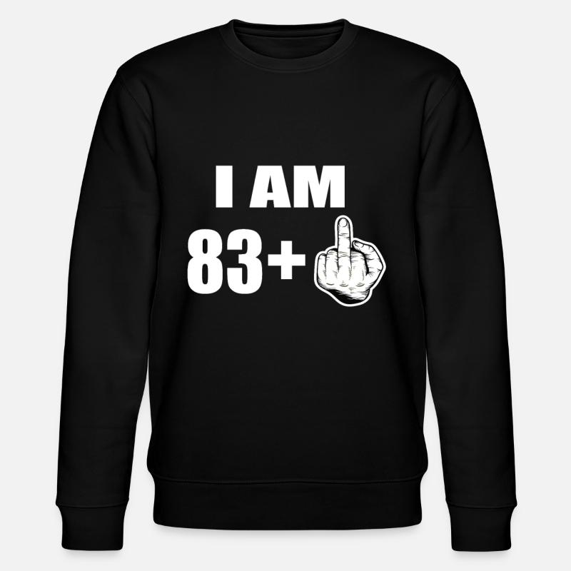 84th birthday - Stanley/Stella CHANGER Unisex Organic Sweatshirt - black