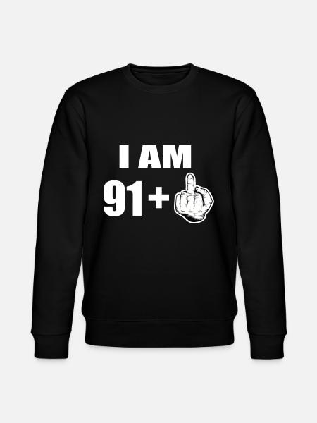 92nd birthday - Stanley/Stella CHANGER Unisex Organic Sweatshirt - black