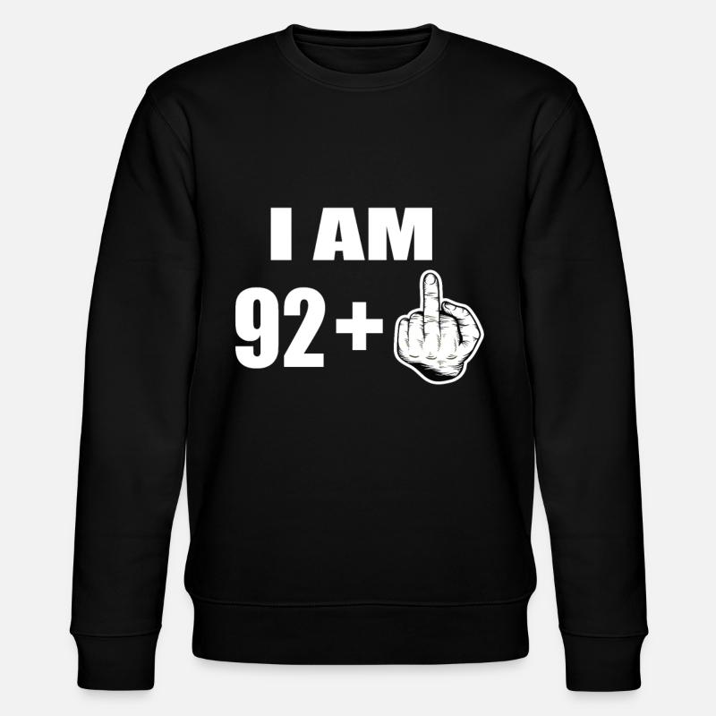 93rd birthday - Stanley/Stella CHANGER Unisex Organic Sweatshirt - black