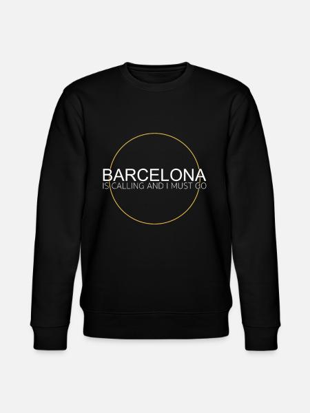 Barcelona Quote - Stanley/Stella CHANGER Unisex Organic Sweatshirt - black