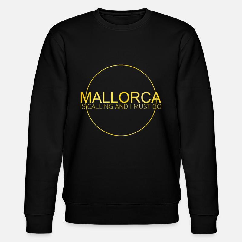 Mallorca Saying - Stanley/Stella CHANGER Unisex Organic Sweatshirt - black