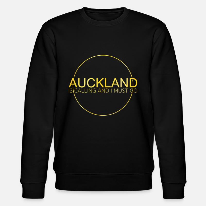 Auckland Spruch - Stanley/Stella Unisex Bio-Sweatshirt CHANGER  - Schwarz