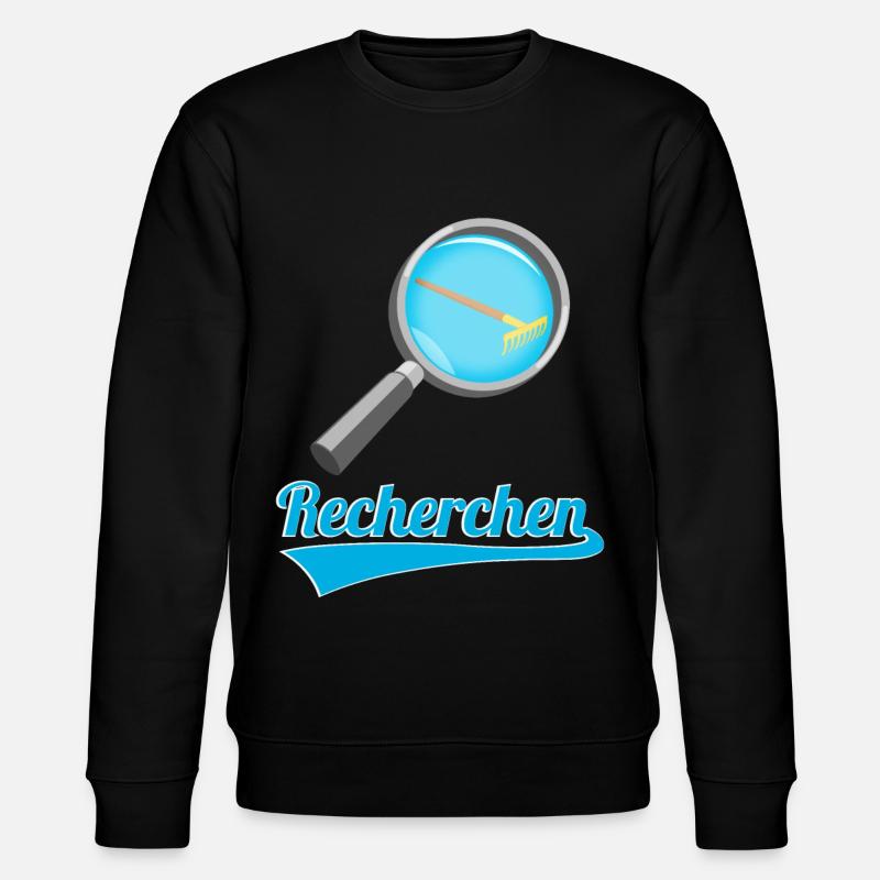 Recherchen Wortwitz - Stanley/Stella Unisex Bio-Sweatshirt CHANGER  - Schwarz