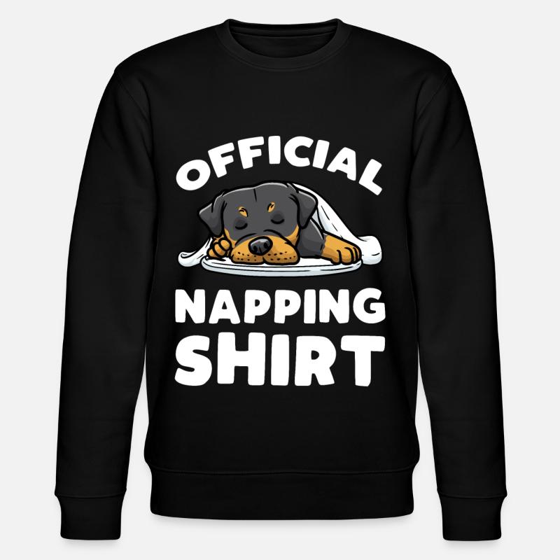 Rottweiler Chien endormi - Sweat bio CHANGER Stanley/Stella Unisexe - noir