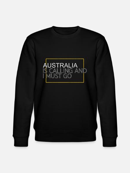 Australia Quote - Stanley/Stella CHANGER Unisex Organic Sweatshirt - black