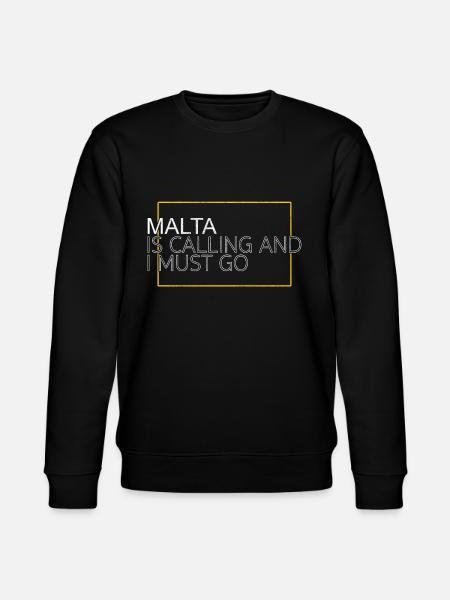 Malta Spruch - Stanley/Stella Unisex Bio-Sweatshirt CHANGER - Schwarz