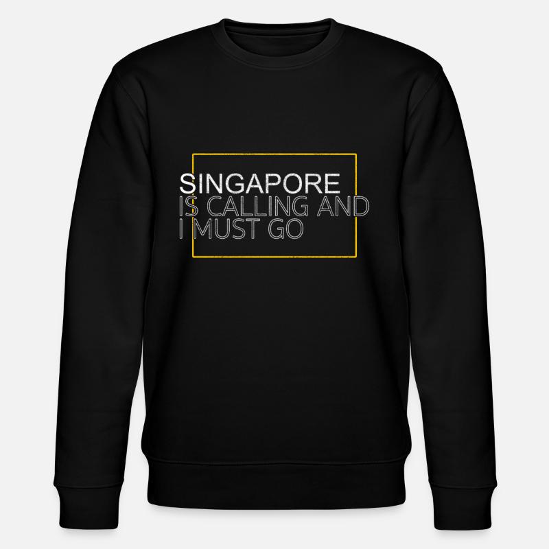 Citation de Singapour - Sweat bio CHANGER Stanley/Stella Unisexe - noir