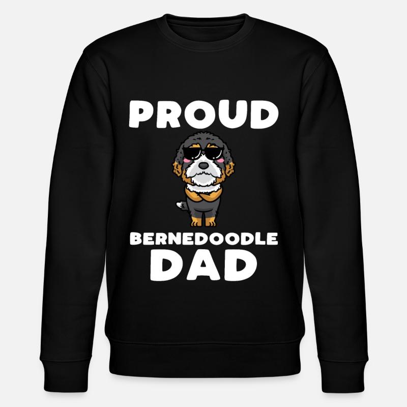 Bernedoodle Dog - Stanley/Stella CHANGER Unisex Organic Sweatshirt - black