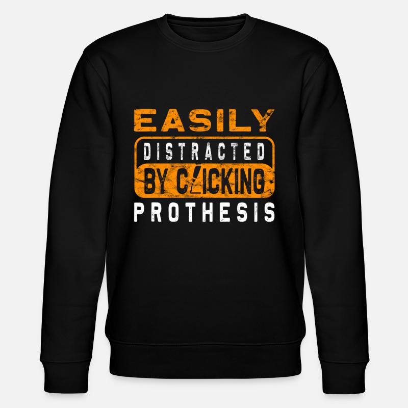 Amputierte Humorprothese -Chirurgie Amputation - Stanley/Stella Unisex Bio-Sweatshirt CHANGER - Schwarz