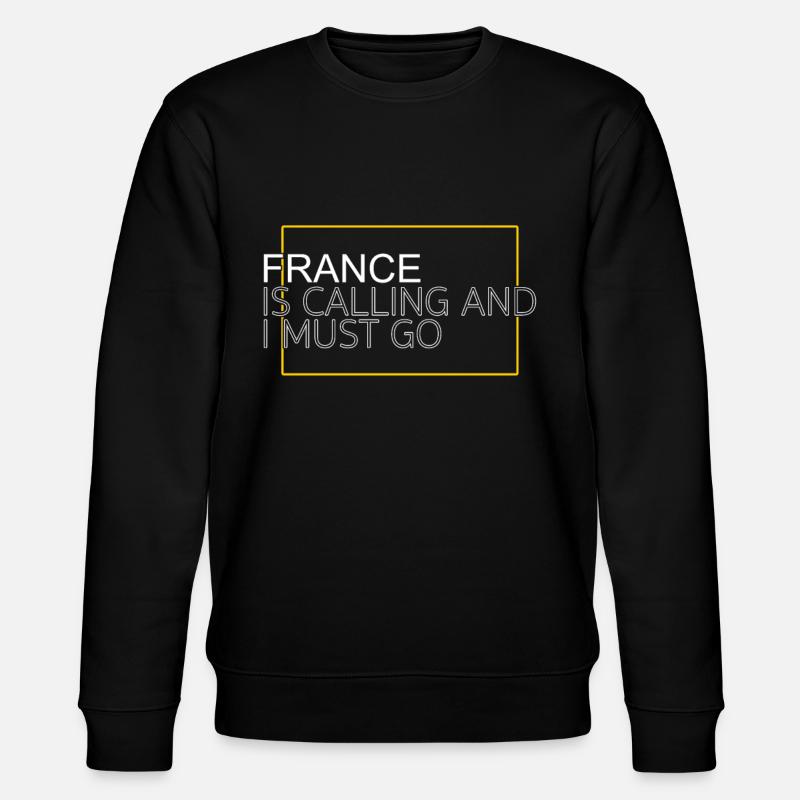 Frankreich Spruch - Stanley/Stella Unisex Bio-Sweatshirt CHANGER  - Schwarz