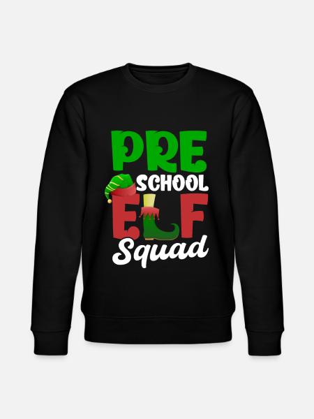 Pre Schol Christmas Elf Squad - Stanley/Stella CHANGER Unisex Organic Sweatshirt - black