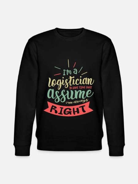 Logistics Profession Tracking Delivery - Stanley/Stella CHANGER Unisex Organic Sweatshirt - black