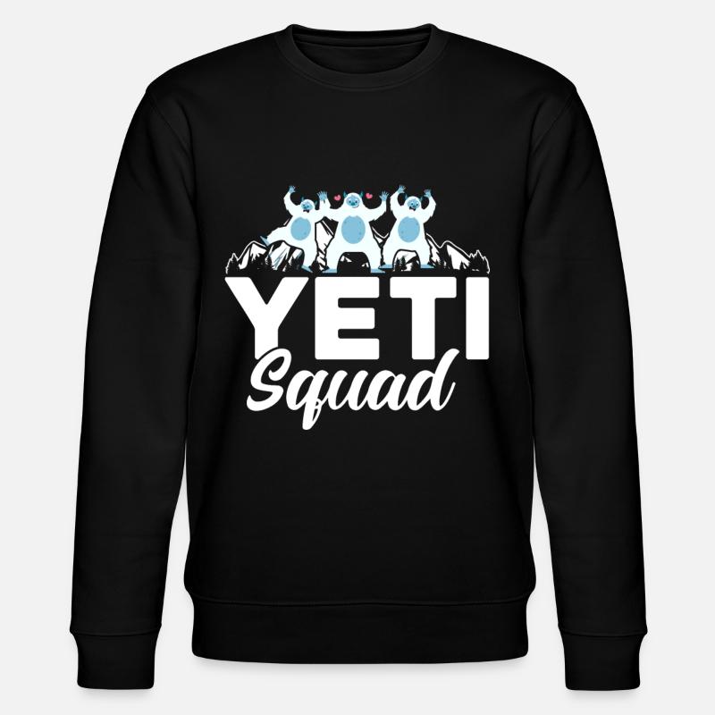 Yeti Squad - Stanley/Stella CHANGER Unisex Organic Sweatshirt - black