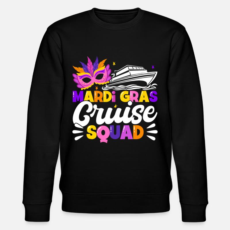 Mardi Gras Cruise Squad - Stanley/Stella Unisex Bio-Sweatshirt CHANGER  - Schwarz