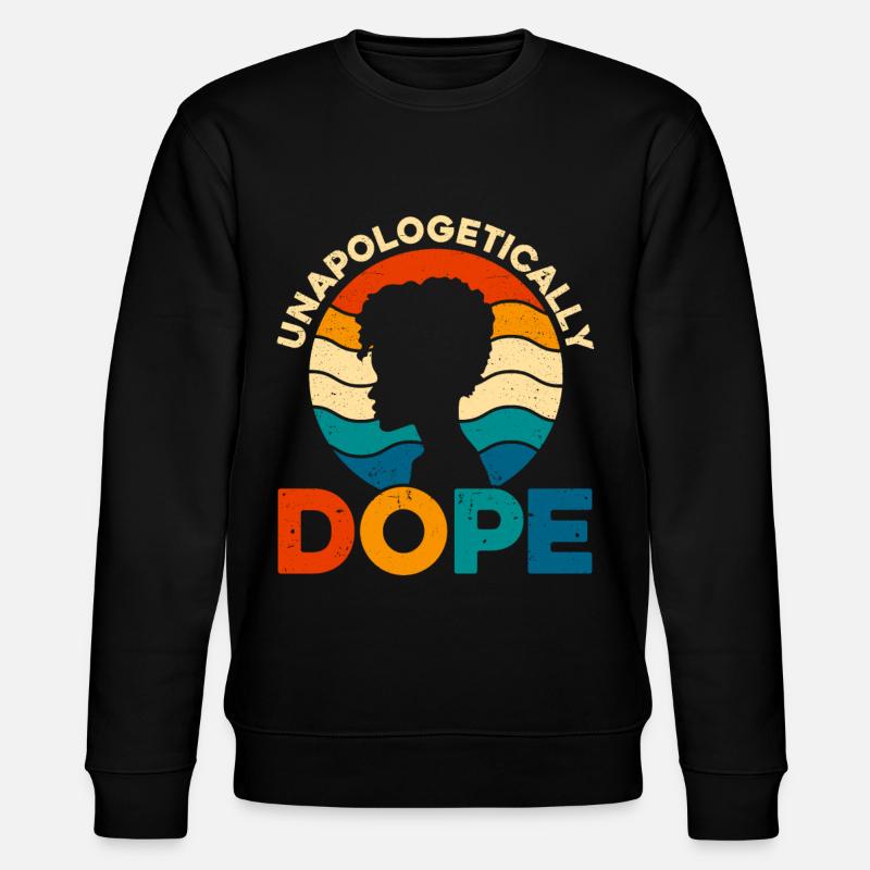 Unapologetically - Stanley/Stella Unisex Bio-Sweatshirt CHANGER  - Schwarz