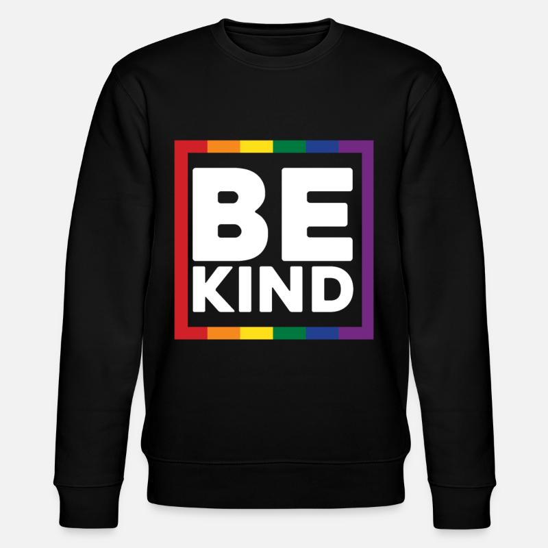 Be Kind - Stanley/Stella Unisex Bio-Sweatshirt CHANGER  - Schwarz