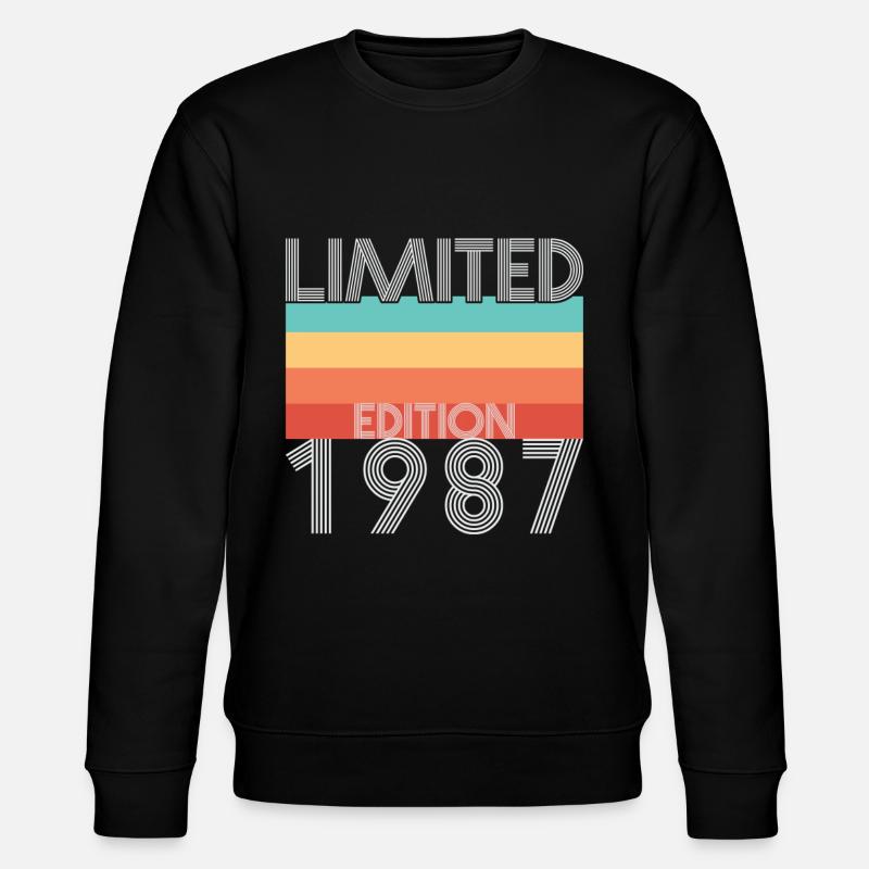 Edition Limitée Rétro 1987 - Sweat bio CHANGER Stanley/Stella Unisexe - noir