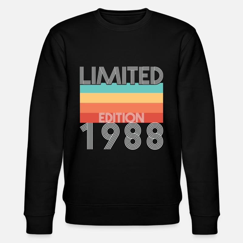 Edition Limitée Rétro 1988 - Sweat bio CHANGER Stanley/Stella Unisexe - noir