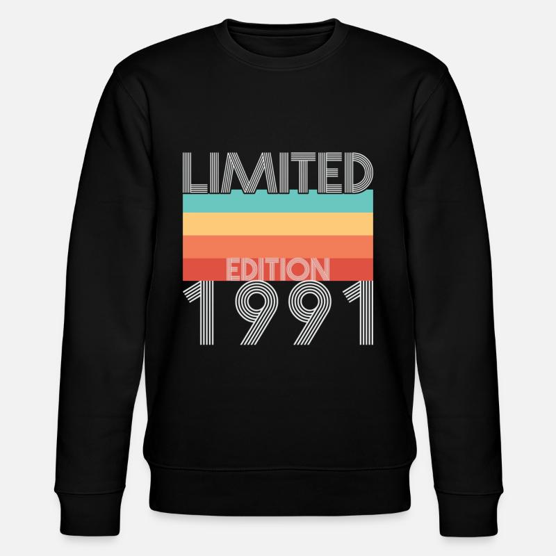 Edition Limitée Rétro 1991 - Sweat bio CHANGER Stanley/Stella Unisexe - noir